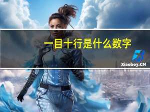一目十行是什么数字（一目十行是什么生肖）