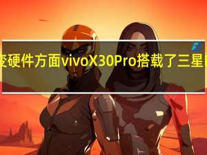 一种颜色渐变硬件方面vivoX30Pro搭载了三星Exynos980处理器
