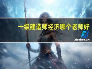 一级建造师经济哪个老师好