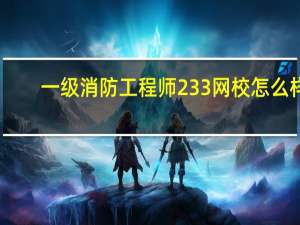 一级消防工程师233网校怎么样