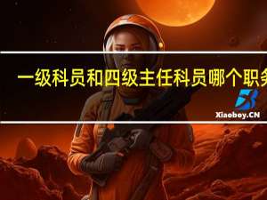 一级科员和四级主任科员哪个职务高