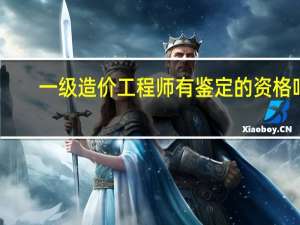 一级造价工程师有鉴定的资格吗