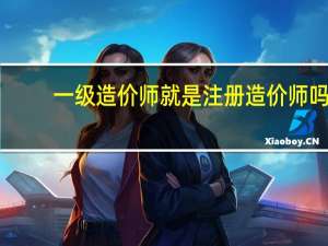 一级造价师就是注册造价师吗