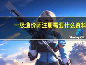 一级造价师注册需要什么资料