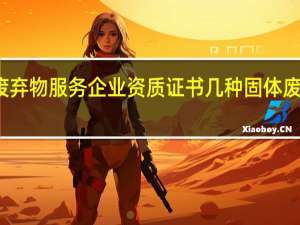 一般固体废弃物服务企业资质证书几种 固体废物处理公司资质