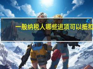 一般纳税人哪些进项可以抵扣