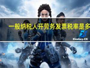 一般纳税人开劳务发票税率是多少