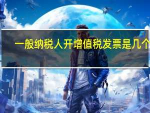 一般纳税人开增值税发票是几个点