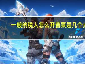 一般纳税人怎么开普票是几个点（一般纳税人怎么开普票）
