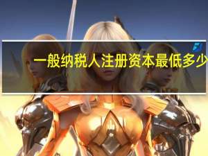 一般纳税人注册资本最低多少