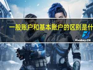 一般账户和基本账户的区别是什么