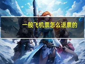 一般飞机票怎么退票的