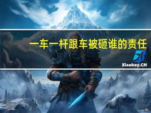 一车一杆跟车被砸谁的责任