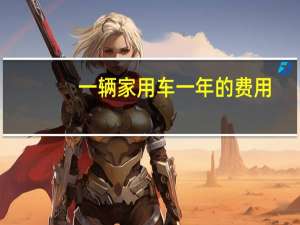一辆家用车一年的费用