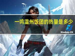 一鸣 温州饭团的热量是多少