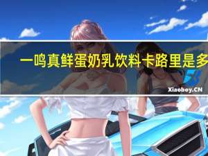 一鸣 真鲜蛋奶乳饮料卡路里是多少