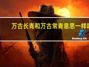 万古长青和万古常青意思一样吗