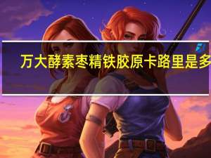 万大酵素 枣精铁胶原卡路里是多少