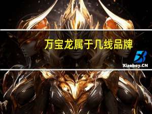 万宝龙属于几线品牌