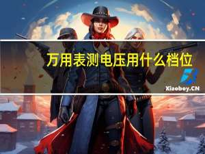 万用表测电压用什么档位