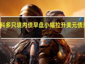 万科多只境内债早盘小幅拉升美元债涨势加快