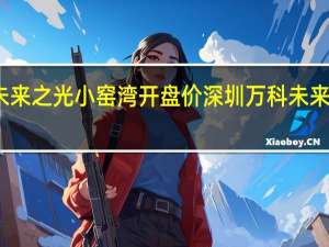 万科未来之光小窑湾开盘价 深圳万科未来之光怎么样