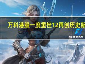 万科港股一度重挫12%再创历史新低