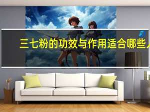 三七粉的功效与作用适合哪些人（三七粉）