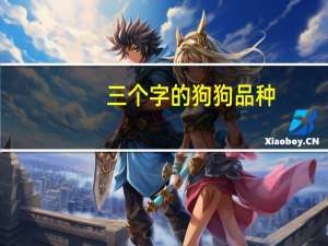 三个字的狗狗品种