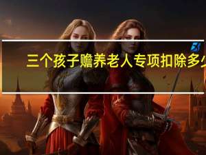 三个孩子赡养老人专项扣除多少