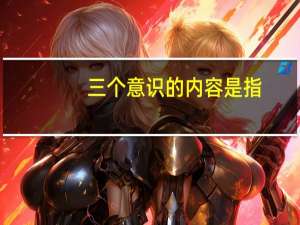 三个意识的内容是指（三个意识的内容）
