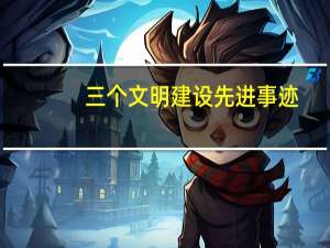 三个文明建设先进事迹（三个文明建设是什么）