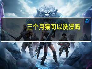 三个月猫可以洗澡吗