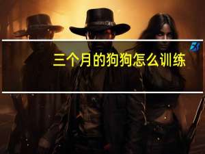 三个月的狗狗怎么训练