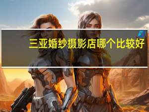 三亚婚纱摄影店哪个比较好
