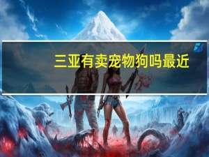三亚有卖宠物狗吗最近