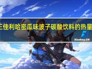 三佳利 哈密瓜味波子碳酸饮料的热量是多少