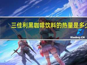 三佳利 黑咖啡饮料的热量是多少
