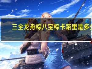 三全 龙舟粽 八宝粽卡路里是多少