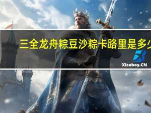 三全 龙舟粽豆沙粽卡路里是多少