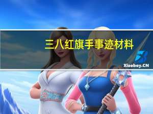 三八红旗手事迹材料