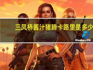 三凤桥 酱汁猪蹄卡路里是多少