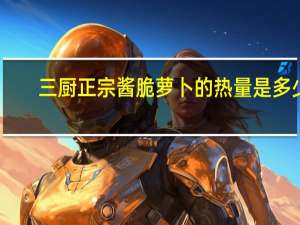 三厨 正宗酱脆萝卜的热量是多少