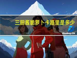 三厨 酱脆萝卜卡路里是多少