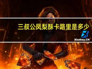 三叔公 凤梨酥卡路里是多少