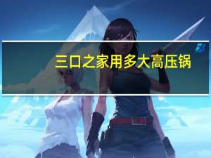 三口之家用多大高压锅