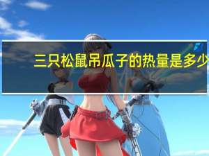 三只松鼠 吊瓜子的热量是多少