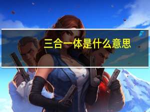 三合一体是什么意思
