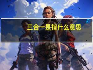 三合一是指什么意思