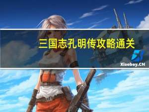 三国志孔明传攻略通关（《三国志孔明传》游戏全攻略）
